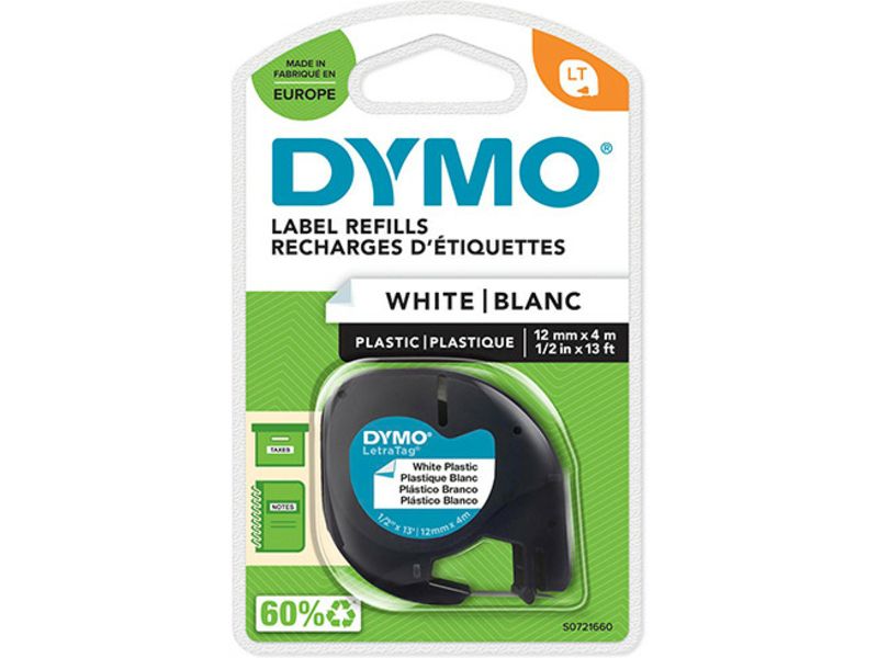 Dymo 91221 (S0721660) - Schwarz auf weiß - Tape