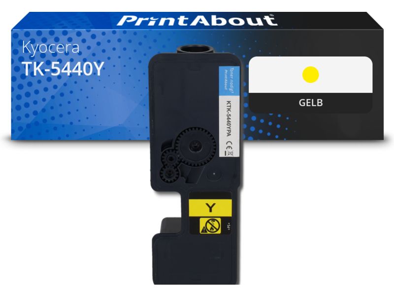 PrintAbout Toner TK-5440Y Gelb Hohe Kapazität für Kyocera