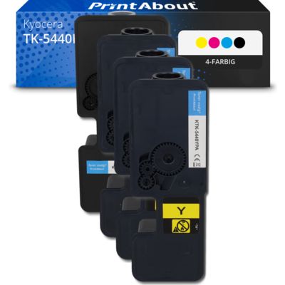 Toner kompatibel mit Kyocera TK-5440K/C/M/Y - 4-farbig - Hohe Kapazität - Multipack
