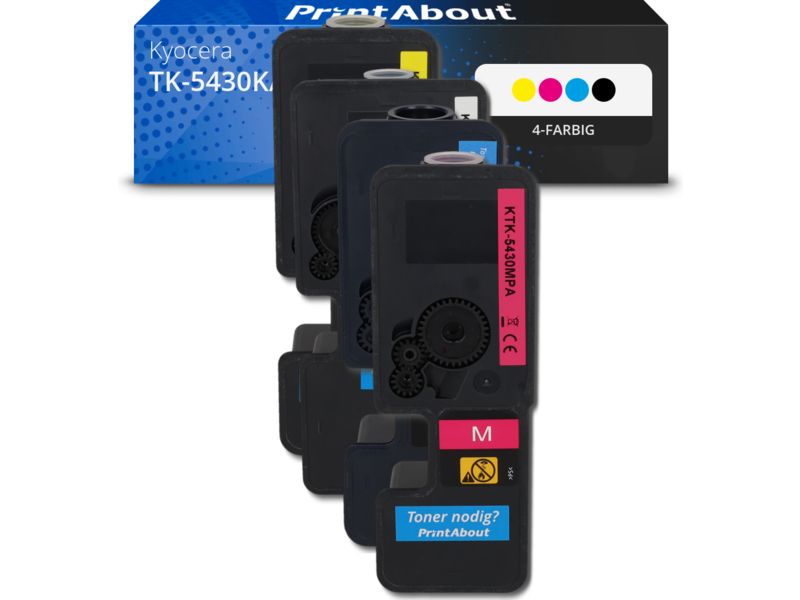 PrintAbout Toner TK-5430K/C/M/Y 4-farbig Multipack für Kyocera