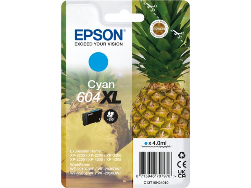 Epson 604XL (C13T10H24010) - Cyan - Druckerpatrone - Hohe Kapazität