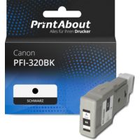 Druckerpatrone kompatibel mit Canon PFI-320BK - Schwarz - Hohe Kapazität