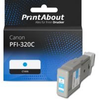 Druckerpatrone kompatibel mit Canon PFI-320C - Cyan - Hohe Kapazität