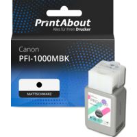 Druckerpatrone kompatibel mit Canon PFI-1000MBK - Mattschwarz