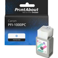 Druckerpatrone kompatibel mit Canon PFI-1000PC - Fotocyan