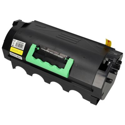 Toner kompatibel mit Lexmark 53B2000 - Schwarz