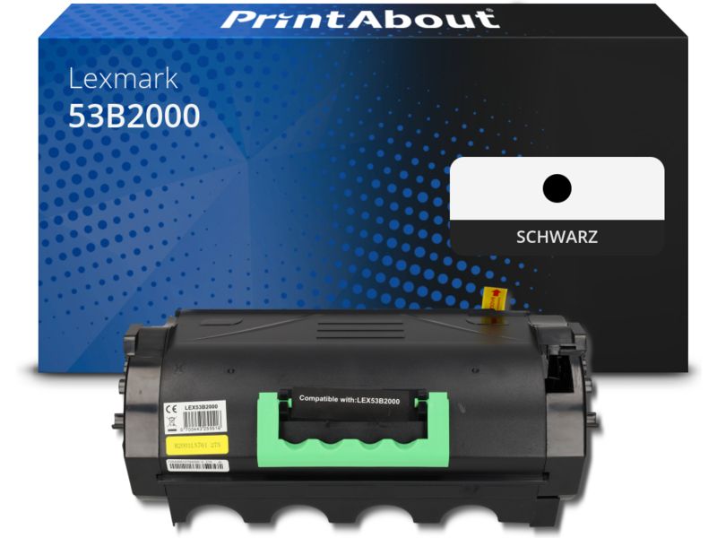 PrintAbout Toner 53B2000 Schwarz für Lexmark