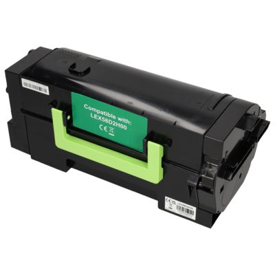 Toner kompatibel mit Lexmark 58D2H00 - Schwarz - Hohe Kapazität