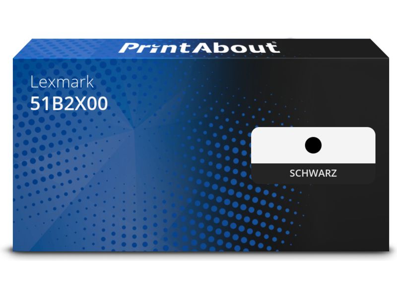 PrintAbout Toner kompatibel mit Lexmark 51B2X00 (512X) - Schwarz - Extra hohe Kapazität