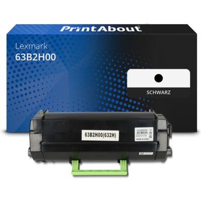 Toner kompatibel mit Lexmark 63B2H00 - Schwarz - Hohe Kapazität