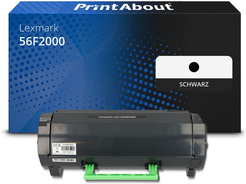 PrintAbout Toner 56F2000 Schwarz für Lexmark