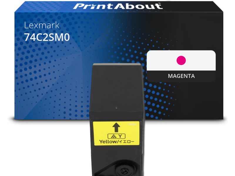 PrintAbout Toner 74C2SM0 Magenta Hohe Kapazität für Lexmark