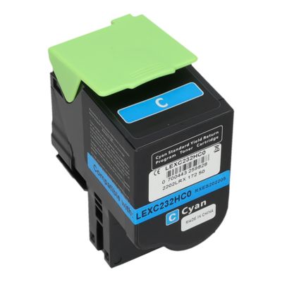 Toner kompatibel mit Lexmark C232HC0 - Cyan - Hohe Kapazität