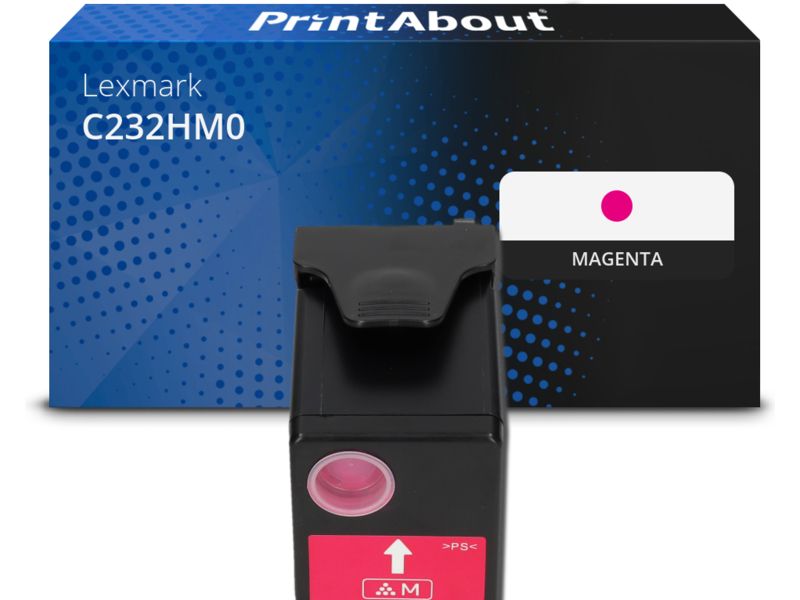 PrintAbout Toner C232HM0 Magenta Hohe Kapazität für Lexmark
