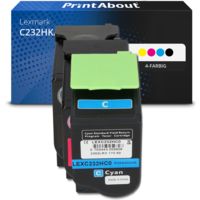 Toner kompatibel mit Lexmark C232HK/C/M/Y0 - 4-farbig - Hohe Kapazität - Multipack