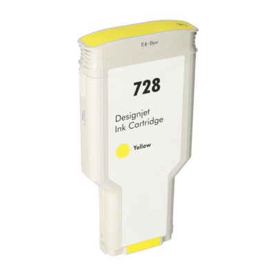 Druckerpatrone kompatibel mit HP F9J65A (728) - Gelb - Extra hohe Kapazität