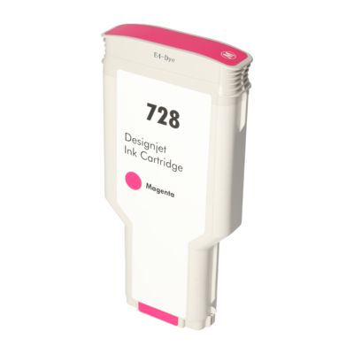 Druckerpatrone kompatibel mit HP F9J66A (728) - Magenta - Extra hohe Kapazität