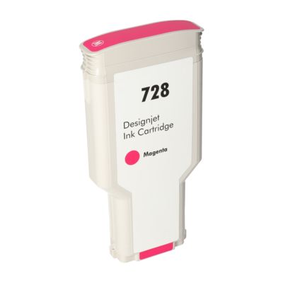 Druckerpatrone kompatibel mit HP F9J66A (728) - Magenta - Extra hohe Kapazität