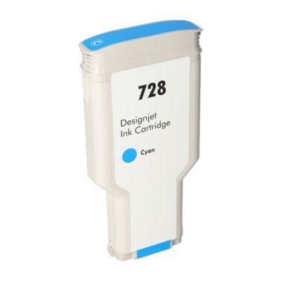 Druckerpatrone kompatibel mit HP F9J67A (728) - Cyan - Extra hohe Kapazität