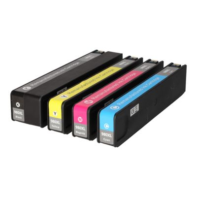 Druckerpatrone kompatibel mit HP 981X (L0R09/10/11/12A) - 4-farbig - Hohe Kapazität - Multipack