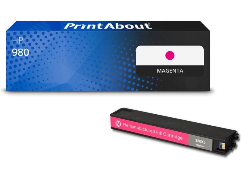 PrintAbout Druckerpatrone 980 (D8J08A) Magenta für HP