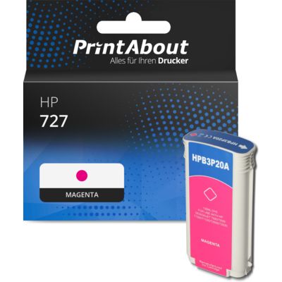 Druckerpatrone kompatibel mit HP 727 (B3P20A) - Magenta - Hohe Kapazität