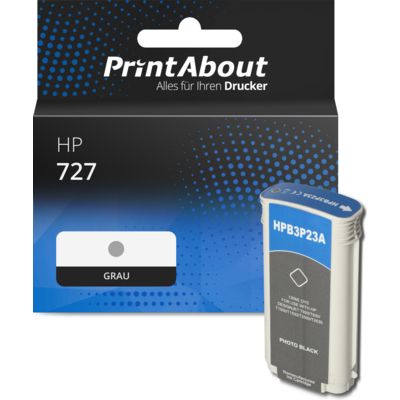 Druckerpatrone kompatibel mit HP 727 (B3P24A) - Grau - Hohe Kapazität