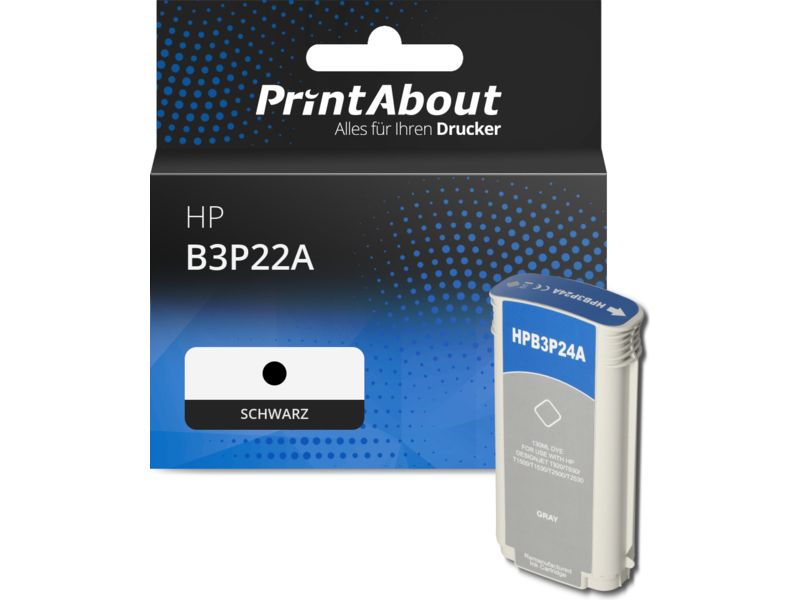PrintAbout Druckerpatrone kompatibel mit HP B3P22A (727) - Schwarz - Hohe Kapazität