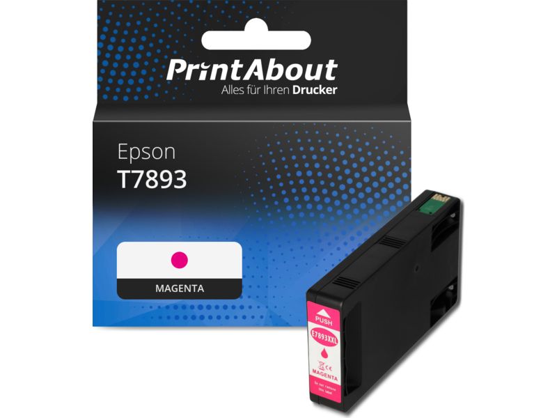 PrintAbout Druckerpatrone T7893 Magenta für Epson
