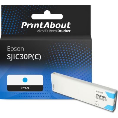 Druckerpatrone kompatibel mit Epson SJIC30P(C) - Cyan