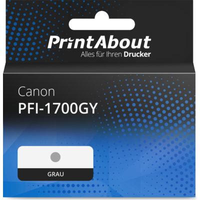 Druckerpatrone kompatibel mit Canon PFI-1700GY - Grau