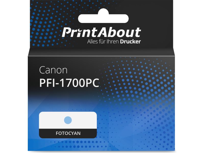 PrintAbout Druckerpatrone kompatibel mit Canon PFI-1700PC - Fotocyan