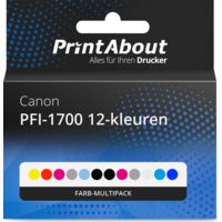 Druckerpatrone kompatibel mit Canon PFI-1700 12-kleuren - Farb-Multipack - Multipack