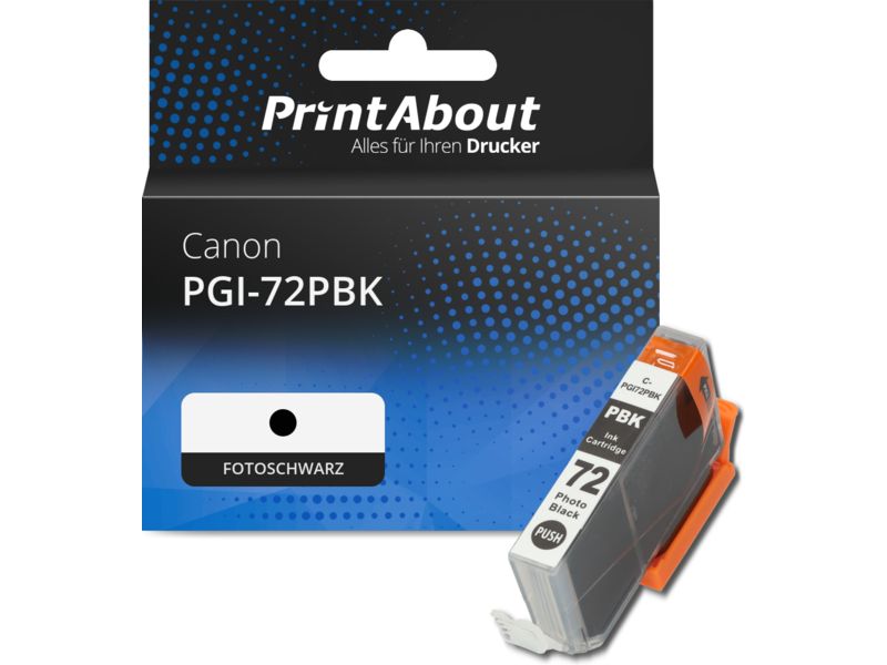 PrintAbout Druckerpatrone kompatibel mit Canon PGI-72PBK - Fotoschwarz