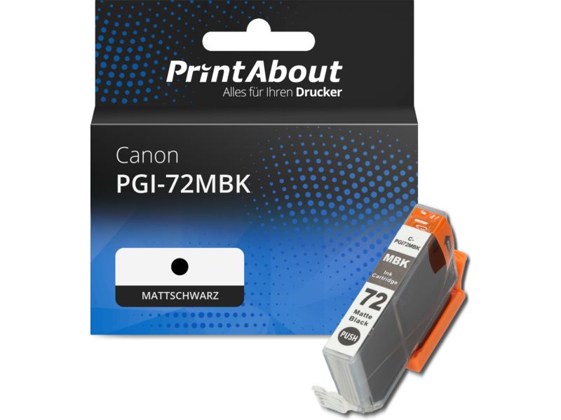 PrintAbout Druckerpatrone PGI-72MBK Mattschwarz für Canon