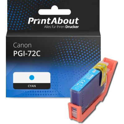 Druckerpatrone kompatibel mit Canon PGI-72C - Cyan