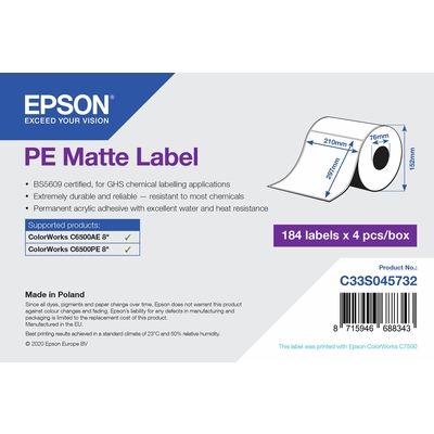 Epson C33S045732 - Weiß - Etikett