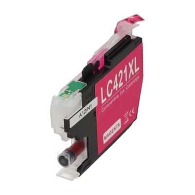 Druckerpatrone kompatibel mit Brother LC-421XLM - Magenta - Hohe Kapazität