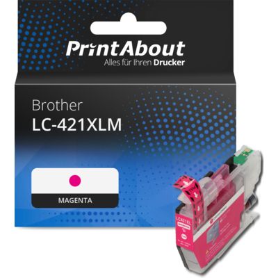 Druckerpatrone kompatibel mit Brother LC-421XLM - Magenta - Hohe Kapazität