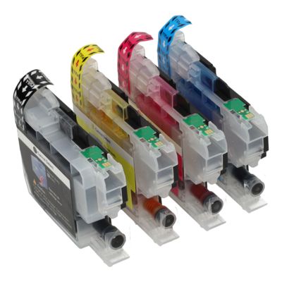 Druckerpatrone kompatibel mit Brother LC-421XLVAL - 4-farbig - Hohe Kapazität - Multipack