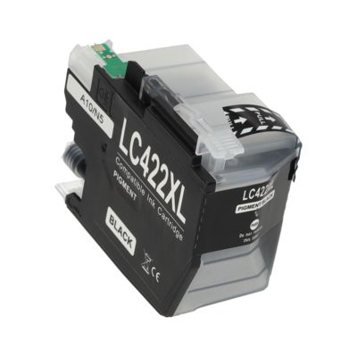 Druckerpatrone kompatibel mit Brother LC-422XLBK - Schwarz - Hohe Kapazität
