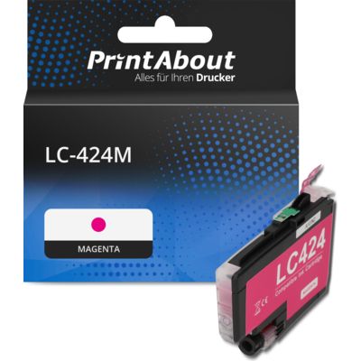 Druckerpatrone kompatibel mit Brother LC-424M - Magenta