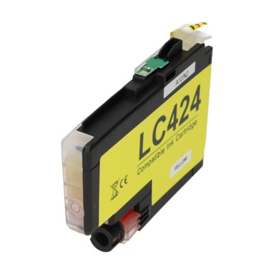 Druckerpatrone kompatibel mit Brother LC-424Y - Gelb