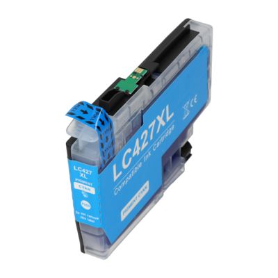 Druckerpatrone kompatibel mit Brother LC-427XLC - Cyan - Hohe Kapazität