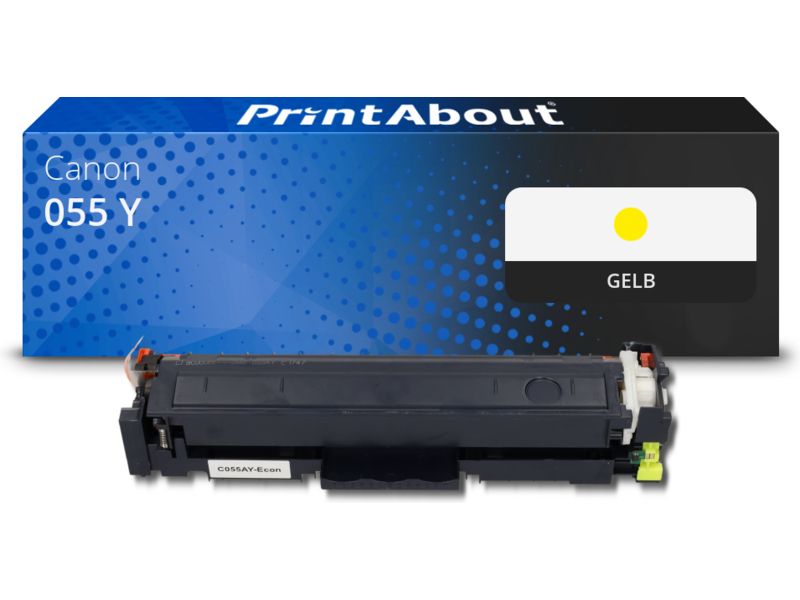 PrintAbout Toner kompatibel mit Canon 055 Y - Gelb