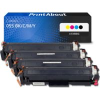 Toner kompatibel mit Canon 055 BK/C/M/Y - 4-farbig - Multipack