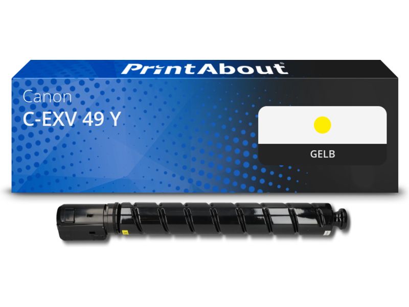 PrintAbout Toner C-EXV 49 Y Gelb für Canon