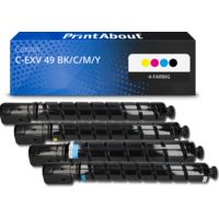 Toner kompatibel mit Canon C-EXV 49 BK/C/M/Y - 4-farbig - Multipack