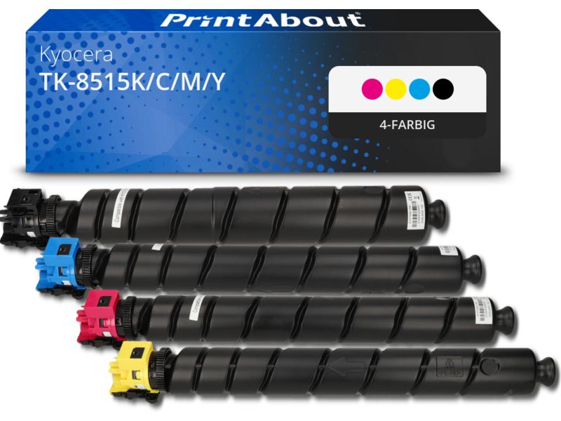 PrintAbout Toner TK-8515K/C/M/Y 4-farbig Multipack für Kyocera