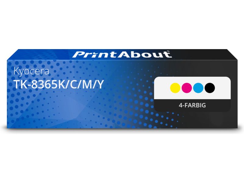 PrintAbout Toner TK-8365K/C/M/Y 4-farbig Multipack für Kyocera